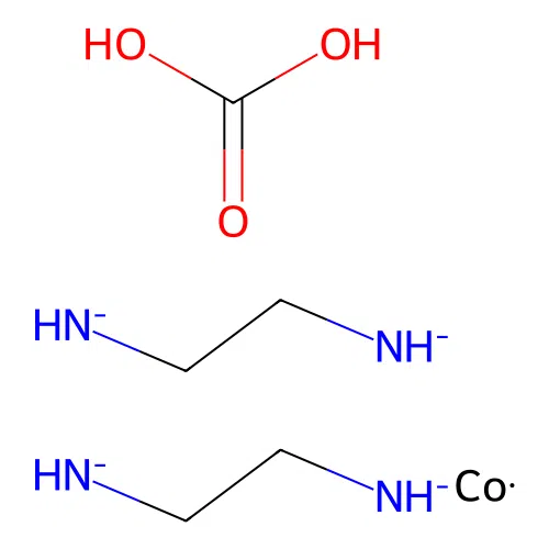Bis(2-azanidylethylazanide);carbonic acid;cobalt structure