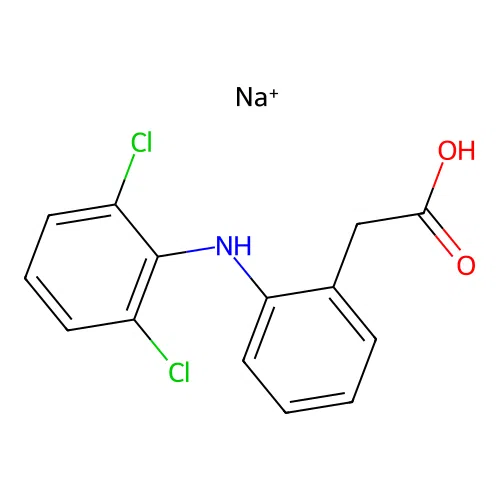2-[(2,6-Dichlorophenyl)amino]benzeneacetic Acid, Na structure
