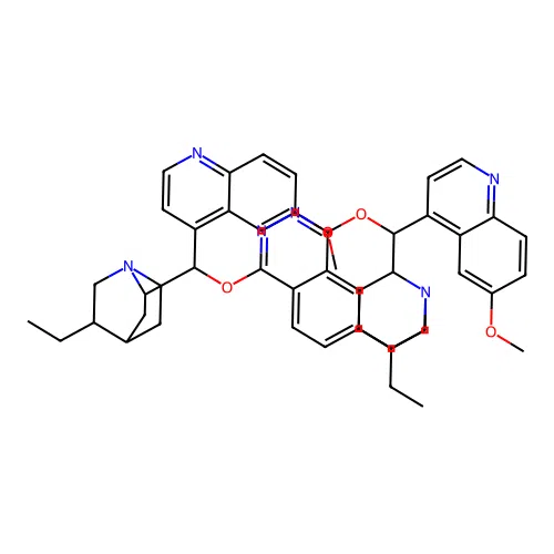 Hydroquinine 1,4-phthalazinediyl diether structure