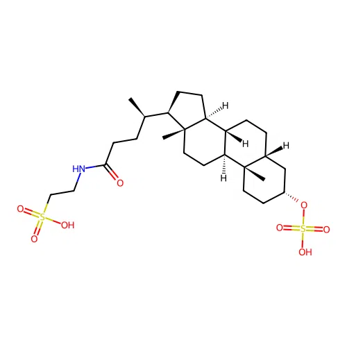 Taurolithocholic acid 3-sulfate structure