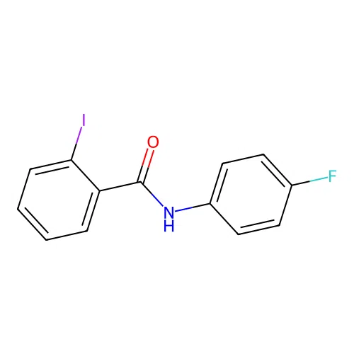 N-(4-fluorophenyl)-2-iodobenzamide structure
