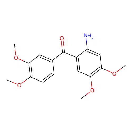 2-Amino-4,5,3',4'-tetramethoxybenzophenone structure
