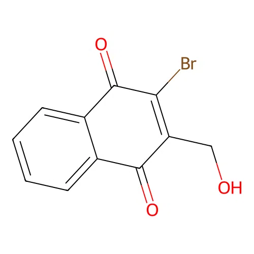 2-Bromo-3-(hydroxymethyl)naphthalene-1,4-dione structure