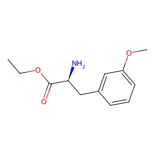 ethyl (2S)-2-amino-3-(3-methoxyphenyl)propanoate structure