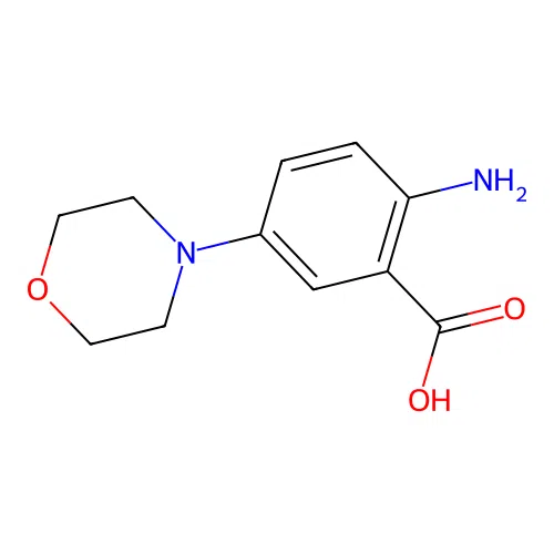 2-Amino-5-(4-morpholinyl)benzoic acid structure