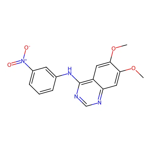 6,7-dimethoxy-N-(3-nitrophenyl)quinazolin-4-amine structure