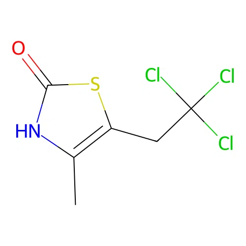 Thiazol-2(3H)-one, 5-(2,2,2-trichloroethyl)-4-methyl- structure