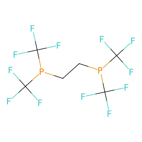 Ethylenebis[di(trifluoromethyl)phosphine] structure