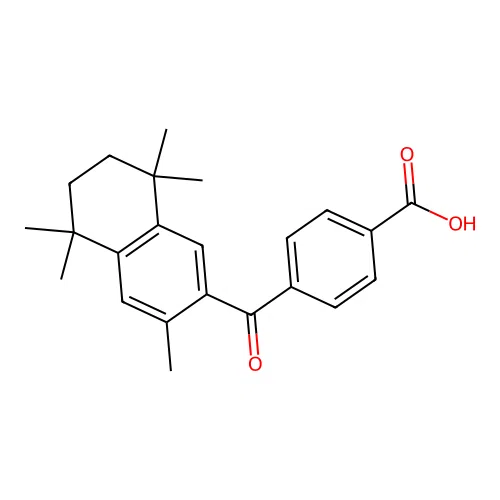 4-(3,5,5,8,8-Pentamethyl-5,6,7,8-tetrahydronaphthalene-2-carbonyl)benzoic acid structure