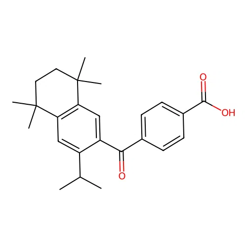 4-(3-Isopropyl-5,5,8,8-tetramethyl-5,6,7,8-tetrahydro-naphthalene-2-carbonyl)-benzoic acid structure