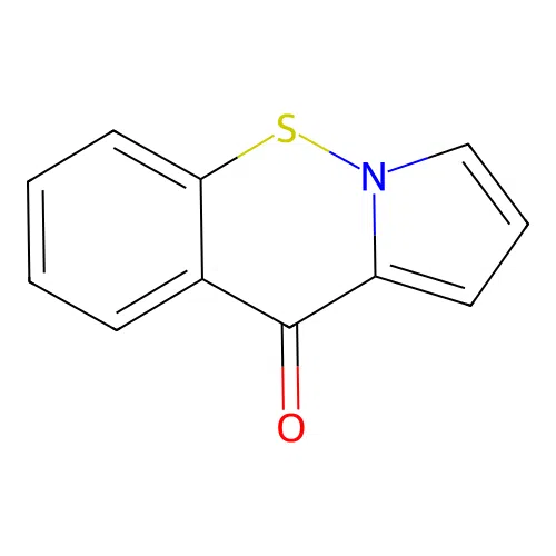 Pyrrolo(1,2-b)-(1,2)benzothiazin-10-one structure