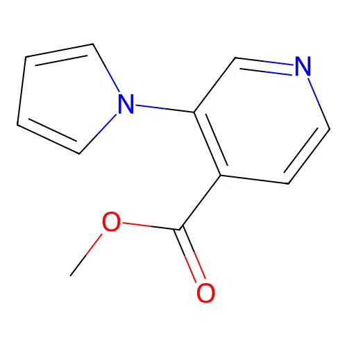 Methyl 3-pyrrol-1-ylpyridine-4-carboxylate structure