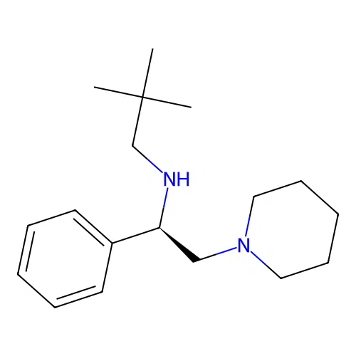 (R)-2,2-Dimethyl-N-(1-phenyl-2-(piperidin-1-yl)ethyl)propan-1-amine structure