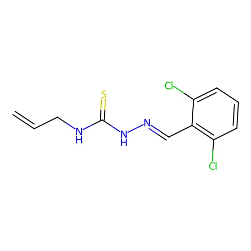 1-[(2,6-Dichlorophenyl)methylideneamino]-3-prop-2-enylthiourea structure