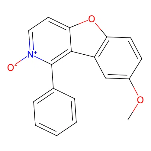 8-Methoxy-1-phenyl[1]benzofuro[3,2-c]pyridine 2-oxide structure