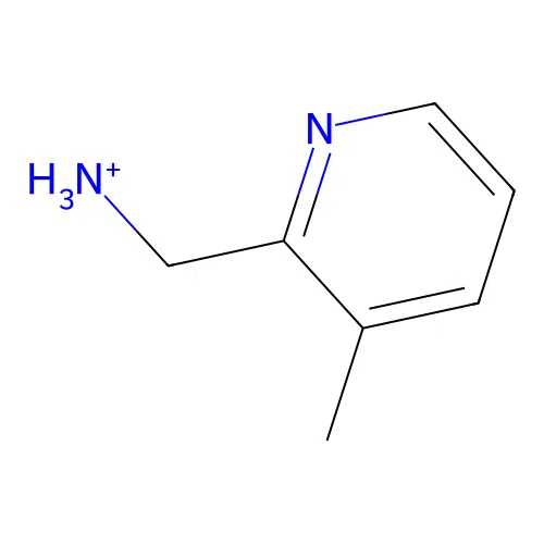 (3-Methylpyridin-2-yl)methanaminium structure