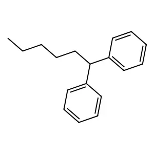 1,1'-Hexylidenebis(benzene) structure