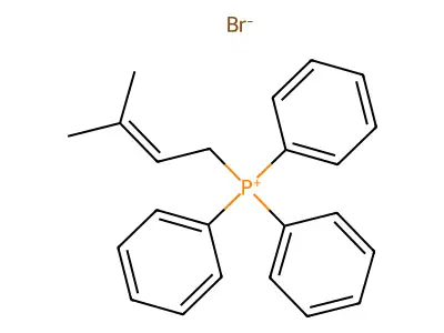 (3-Methylbut-2-enyl)triphenylphosphonium bromide structure