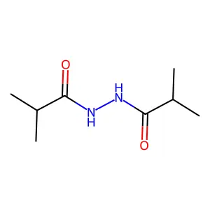 2-methyl-N'-(2-methylpropanoyl)propanehydrazide structure
