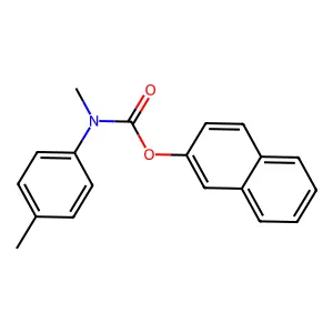 naphthalen-2-yl N-methyl-N-(4-methylphenyl)carbamate structure
