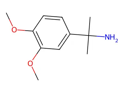 [1-(3,4-Dimethoxyphenyl)-1-methylethyl]amine hydrochloride structure