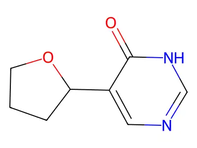 4(1H)-Pyrimidinone, 5-(tetrahydro-2-furanyl)- structure