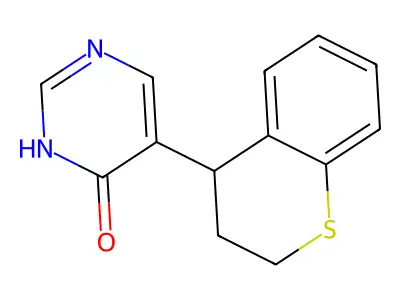 5-(3,4-Dihydro-2H-1-benzothiopyran-4-yl)pyrimidin-4-ol structure
