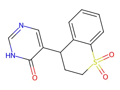 4-(4-Hydroxypyrimidin-5-yl)-3,4-dihydro-1-benzothiopyran-1,1(2H)-dione structure