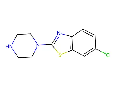 6-Chloro-2-(piperazin-1-yl)-1,3-benzothiazole structure