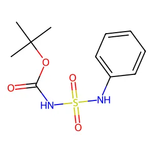 Phenylaminosulfonyl carbamic acid tert-butylester structure