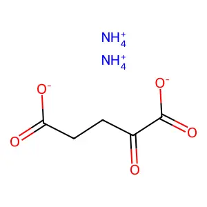 glutaric acid, 2-oxo-, diammonium salt structure