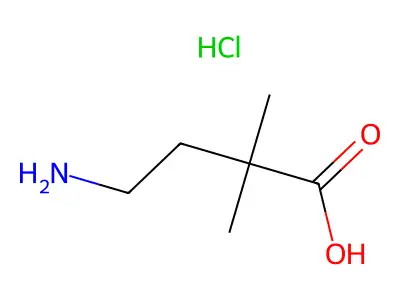 4-Amino-2,2-dimethylbutanoic acid structure
