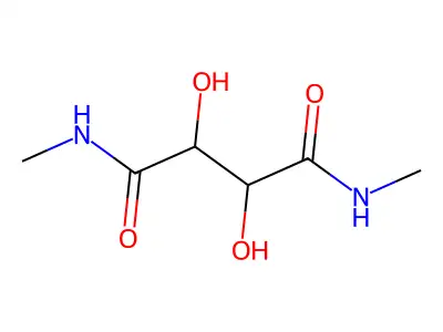 2,3-dihydroxy-N,N'-dimethylsuccinamide structure
