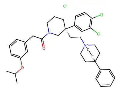 Nolpitantium chloride structure