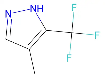 4-methyl-3-(trifluoromethyl)-1H-pyrazole structure