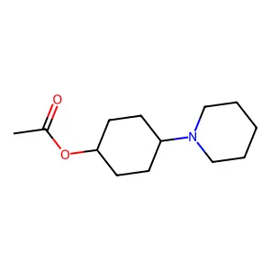 Cyclohexanol, 4-piperidino-, acetate (ester) structure