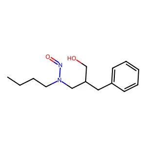 (S)-N-Nitroso-N-(2-benzyl-3-hydroxypropyl)butylamine structure
