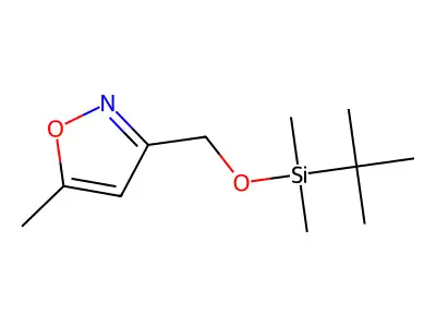 3-[[[(1,1-Dimethylethyl)dimethylsilyl]oxy]methyl]-5-methylisoxazole structure
