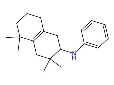 3,3,5,5-tetramethyl-N-phenyl-1,2,4,6,7,8-hexahydronaphthalen-2-amine structure