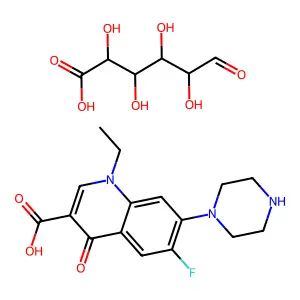 Norfloxacin glucuronate structure