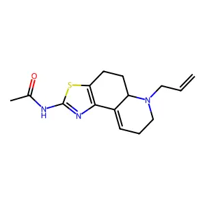 N-(4,5,5a,6,7,8-Hexahydro-6-(2-propenyl)thiazolo(4,5-f)quinolin-2-yl)acetamide structure