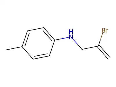 N-(2-Bromo-2-propen-1-yl)-4-methylbenzenamine structure