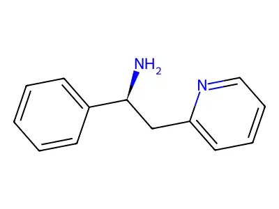 1-Phenyl-2-(pyridin-2-yl)ethanamine structure