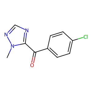 (4-chlorophenyl)(1-methyl-1H-1,2,4-triazol-5-yl)methanone structure