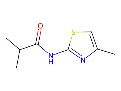 2-methyl-N-(4-methyl-1,3-thiazol-2-yl)propanamide structure