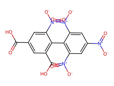 2,4,6,2'-Tetranitro-4',6'-dicarboxybiphenyl structure
