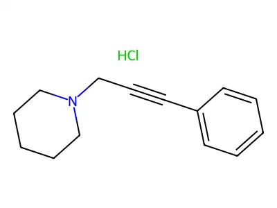1-(3-Phenylprop-2-yn-1-yl)piperidine hydrochloride structure