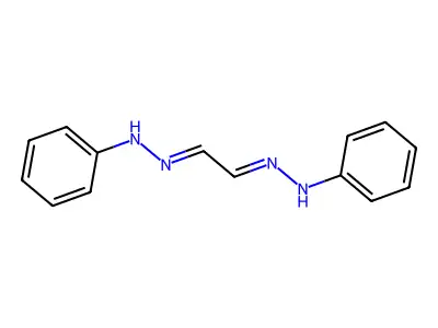 Glyoxal bis(phenylhydrazone) structure