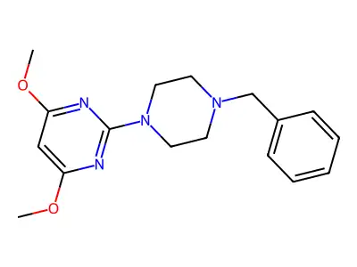 2-(4-Benzylpiperazin-1-yl)-4,6-dimethoxypyrimidine structure