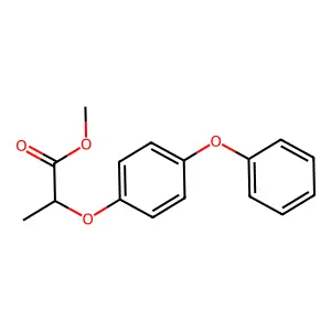 Propanoic acid, 2-(4-phenoxyphenoxy)-, methyl ester structure